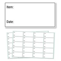 500 Pack, 2 x 1", Removable Food Storage Freezer/Refrigerator Date Labels Stickers