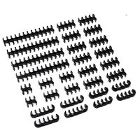 MOD-ONE 30 Piece Cable Comb Kit, Open Style, Black