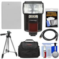 Essentials Bundle for Canon Powershot G15, G16 & G1 X with NB-10L Battery + Flash + Case + Tripod + HDMI Cable + Accessory Kit