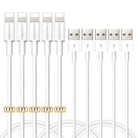Charging Cables, LoveniMen 1FT [0.3M] Short USB Cable, Charger Wire Fast Charging Syncing Leads Data Lines Powerline Compatible with Phone XR XS MAX X 8 8plus 7 Plus 6 6s 5 5s SE 5 Pack