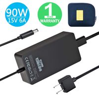 Surface Dock Charger,90W 15V 6A Surface Dock Power Supply with USB Port for Microsoft Surface Dock with 6.2ft Power Cord Including a Carrying Pouch by KSW KINGDO