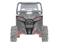 SuperATV Heavy Duty Rear Bumper for Polaris RZR 900 / S 900 / XC 900 (2015+) - Wrinkle Black