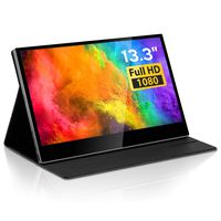 Eyoyo Portable USB C Monitor 13.3 Inch HDMI Second Screen Full HD 1920x1080p IPS Screen Gaming Monitor for Laptop PC Mobile PS4 Xbox One Nintendo Switch Raspberry pi