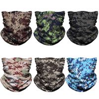 NTBOKW Face Mask for Dust Sun UV Wind Seamless Bandana Headband Neck Gaiter Rave Face Mask for Festival Party Riding Motorcycle Riding Fishing Tube Mask for Men Women (6 Pack Camo 02)