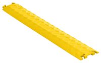 Checkers Industrial Safety Products FL1X1.5-Y Fastlane 1-Channel Cable Protector with Drop Over, 1.5", Yellow