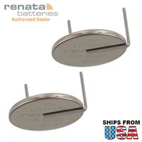 2X Renata CR2025MFR-AH 3V Lithium Coin Battery 2-PIN HORZ for IBM21XT IBM ThinkPad 600 600E 02K6502 N7G05002 431436001 02K6486 Varta CR2025-WR CMOS Electronic Memory System