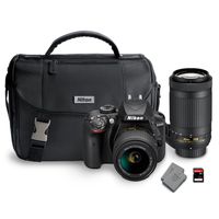 Nikon D3400 DX Bundle with AF-S DX NIKKOR 18-55mm and 70-300mm lens