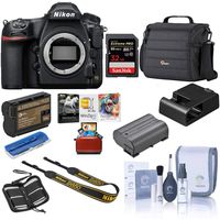 Nikon D850 DSLR Camera Body - Bundle with 32GB SDHC U3 Card, Camera Case, Spare Battery, Cleaning Kit, Memory Wallet, Card Reader, Mac Software Package