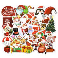 Homyu Christmas Stickers Christmas Decals 25 Pcs for Laptops Cars Water Bottle Luggages Ipad Waterproof Sunlight-Proof