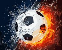 Diy Oil Painting Paint by Number Kit for Adults, Paint Quantity,Water Football Soccer Art toolkit - Quality Children's Crafts