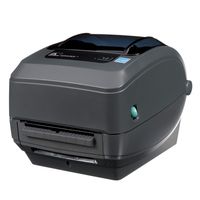 Zebra - GX430t Thermal Transfer Desktop Printer for labels, Receipts, Barcodes, Tags - Print Width of 4 in - USB, Serial, and Parallel Port Connectivity (Includes Peeler) - GX43-102511-000