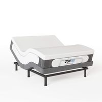 Classic Brands Cool Gel 1.0 Ultimate Gel Memory Foam 14-Inch Mattress with Two Bonus Pillows and Adjustable Comfort Adjustable Bed Base, Queen