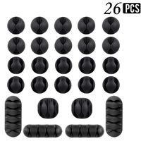 Cable Clips Organizer Adhesive, 26 Pack Cord Charger Holder Desktop Cable Clips Cable Drop, VIDEOTORG