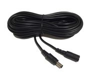 30Feet Power Extension Cable for 12V IP Camera, Barrel Plug 2.1x 5.5mm Male to Female Adapter Extension Cord for 12 Volt CCTV Outdoor Security Monitor Cam Supply,LED and DVR 9M-Black
