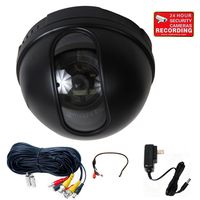 VideoSecu CCTV Dome Security Camera Built-in Sony CCD 480TVL 3.6mm Wide Angle Lens for Home DVR Surveillance System with Power Supply and Extension Cable 1VM