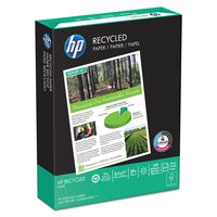 HP 112100 Office Recycled Paper, 92 Brightness, 20lb, 8-1/2 x 11, White, 5000 Shts/Ctn