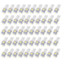Quaanti Car Side Light,50PCS T10 5 White 5050 LED Car Side Light Lamp Conveninence Fashion (White)