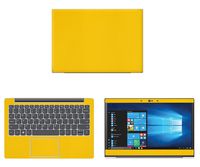 Decalrus - Protective Decal for Lenovo IdeaPad 130s (11.6" Screen) Laptop Yellow Carbon Fiber Skin case Cover wrap CFlenovoIeapad11_130sYellow