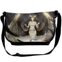 William D Oliver Overlord-Albedo Fashion Anime Messenger Bags Anime Single Shoulder Pack for Teenagers Wide