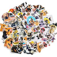 Waterproof Aesthetic Cute Funny Animal Decal Cat & Dog Vinyl Stickers for Laptop,Water Bottles,Cars,Suitcases,68pcs