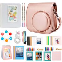 Alohallo 15 in 1 Instax Mini 9 Camera Accessories Set for Fujifilm Instax Mini 9/ Mini 8/ Mini 8+ Camera - Gold