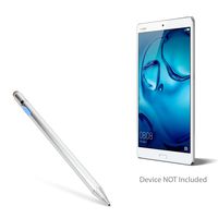 Huawei MediaPad M3 Stylus Pen, BoxWave [AccuPoint Active Stylus] Electronic Stylus with Ultra Fine Tip for Huawei MediaPad M3 - Metallic Silver