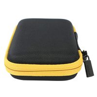 co2crea Hard Travel Case for Polaroid Mint Instant Print Digital Camera/Pocket Printer (Black Case + Yellow Zipper)