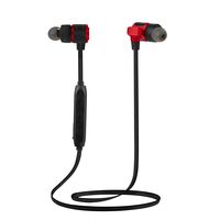 Bluetooth Headphones, Asunflower Wireless Sports Headset Magnetic Attract Earbuds with Microphone Waterproof Noise Reduction Earphones for Gym Running Fitness Headphone 8 Hours Play Time (Red)