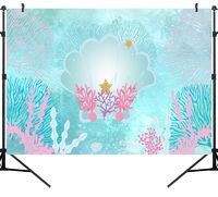 Coral Backdrop for Party Seamless Photo Booth Backdrop Coral Photo Backdrop Photography Backdrops for Event 8X6ft