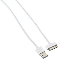 QVS iPad/iPhone/iPod Charging/Data Cable - USB - 6.' - White (AC-2M)