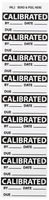 NMC INL2 Inspection Label, Legend"CALIBRATED", 2-1/4 Length x 1" Height, Pressure Sensitive Vinyl, Black on White (Pack of 27)
