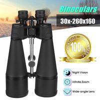 Binoculars 30-260X160 Powerful Zoom Professional Telescope HD Vison High Times Binocular Long Range for Hunting Stargazing Outdoor Adults Binoculars
