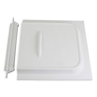 Leisure Coachworks 12" RV Screen Door Slider Panel and Handle/Stop for RV, Trailer, Camper, Motor Home, Cargo Trailer - OEM Replacement (White)