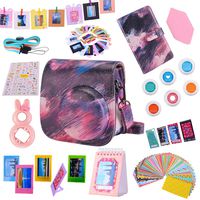 Tiessic Instax Mini 9 Camera Accessories Bundles Compatible with FujiFilm Instax Mini 9 Mini 8 Mini 8+ Camera with Mini 9 Case,108 Photos Mini Photo Album ,etc. (Meteor，14 Items)