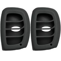 New Silicone Cover Protective Case for Select Elantra Sonata Tucson Vehicles with Push-Button Ignition and Proximity Smart Keys SY5MDFNA433 - Black