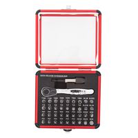 Sunex 9726 Mini Ratchet and Bit Set, 1/8-Inch - 1/4-Inch S2 Bits, 5/64-Inch - 1/4-Inch hex bits, 38-Piece