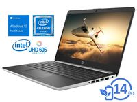 HP 14 Laptop, 14" HD Display, Intel Celeron N4000 Upto 2.6GHz, 8GB RAM, 64GB eMMC, HDMI, Card Reader, Wi-Fi, Bluetooth, Windows 10 Pro S