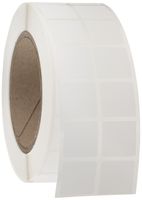 Brady THT-141-488-3 0.9" Width x 0.9" Height, B-488 High Performance Polyester, Matte Finish White Thermal Transfer Printable Label (3000 per Roll)