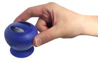 Hype Bluetooth Mini Speaker and Mobile Stand for Cellphones - Retail Packaging - Blue