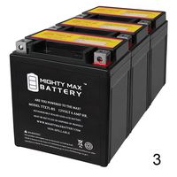 Mighty Max Battery YTX7L-BS 12V 6Ah Battery Replaces Kawasaki Jetski JS - 750-3 Pack Brand Product