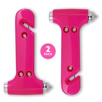 Super-Cute Safety Hammer, Emergency Escape Tool with Car Window Breaker and Seat Belt Cutter, Life Saving Safety & Survival Kit for Women's Safety, Family, Child Rescue