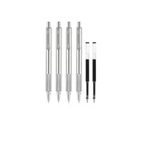 Zebra Pen 50113 Zebra Professional 701 Writing Bundle, F-701 Retractable Ballpoint Pen 0.8 mm with F-Refills 0.8mm, 6-Count