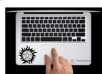 Supernatural Anti-possession Symbol Symbol Vinyl Car Sticker Symbol Silhouette Keypad Track Pad Decal Laptop Skin Ipad Macbook Window Truck Motorcycle (Black)