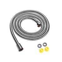 Klabb Shower Hose, 59 Inches Extra Long Chrome Handheld Shower Head Hose With Brass insert and nut