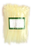M.T. Nylon Releasable Cable tie (6" White)