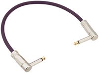 Live Line 1' = 30cm Angled 1/4" Plug Stage Series Patch Cable, Purple LE-P30CL/L