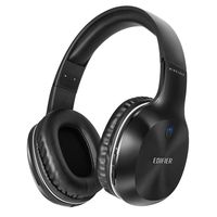 Bluetooth Headphone On Ear Hi-Fi Stereo for PC Mac Cell Phones TV Wireless Headset Built in Mic (Black)