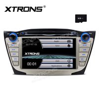 XTRONS 7 Inch HD Digital Touch Screen Car Stereo Radio in-Dash DVD Player GPS Navigation Screen Mirroring Function for Hyundai Tucson ix35 8GB TF Card Included