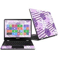 MightySkins Skin Compatible with Samsung Chromebook Pro 12.3" - Purple Pentagon | Protective, Durable, and Unique Vinyl Decal wrap Cover | Easy to Apply, Remove, and Change Styles | Made in The USA