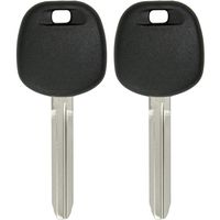 Keyless2Go 2 Replacement Transponder Ignition Chip Car Key TOY44G-PT for Corolla Camry Avalon Rav4